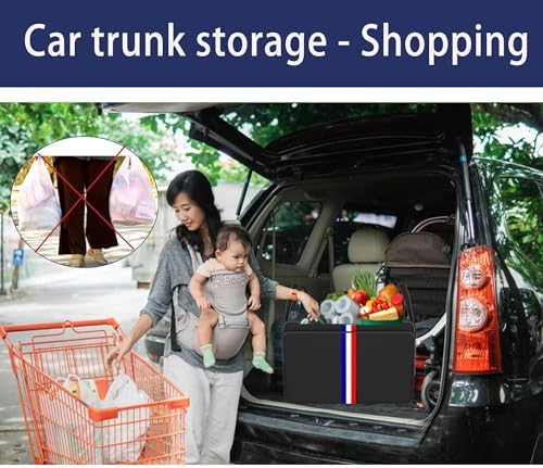 Homeve Trunk Organizer for Car, Waterproof Collapsible 3 Compartments Car - Image 6