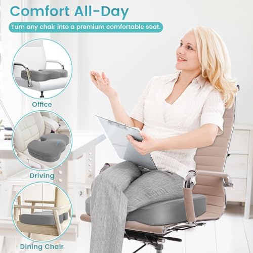 Gel Seat Cushion, Cooling Memory Foam Cushion - Image 6
