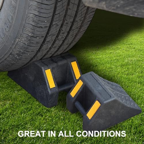 OrangeStar 8-Pack Rubber Wheel Chocks, Tire Chock - Image 6