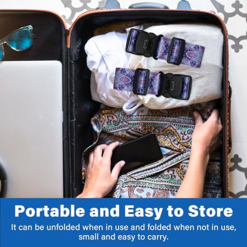 Luggage Straps for Suitcases, Travel Adjustable Belt - Image 7