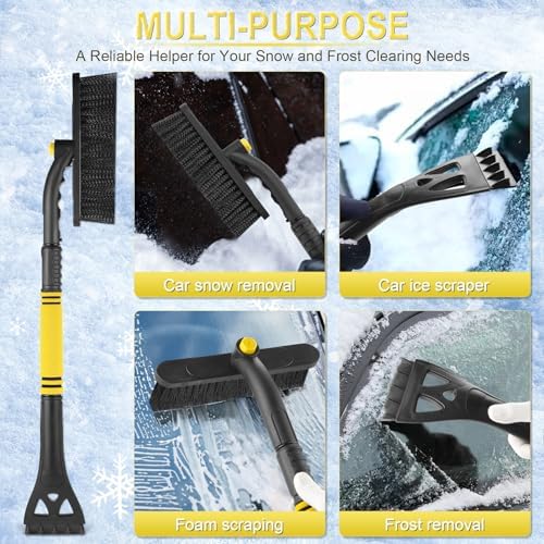 LivTee 32" Extendable Ice Scraper & Snow Brush - Image 6