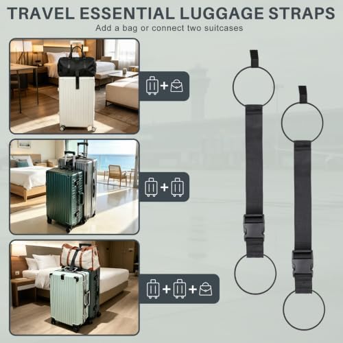 Vigorport Luggage Straps for Suitcases, Adjustable Elastic Tick Rope - Image 6
