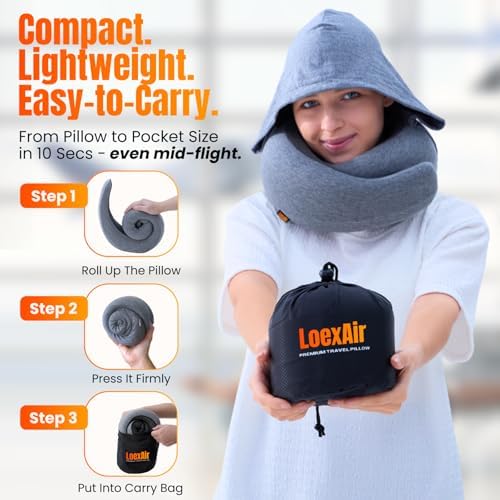 LOEXAIR™ Hooded Pro Travel Pillow - Image 3
