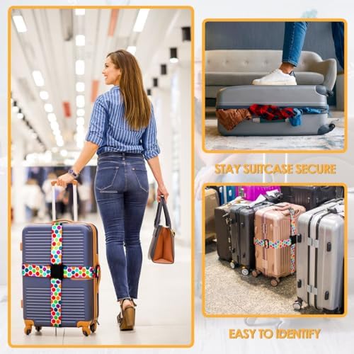 Gutsdoor Luggage Straps for Suitcases Adjustable Travel Belt, Connector Holds - Image 5