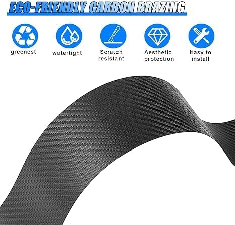 4PCS Car Door Sill Protector for Tesla Model X 2016-2025, Carbon Fiber Car Door - Image 5