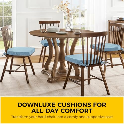downluxe Indoor Chair Cushions for Dining Chairs, Soft and Comfortable Textured - Image 7