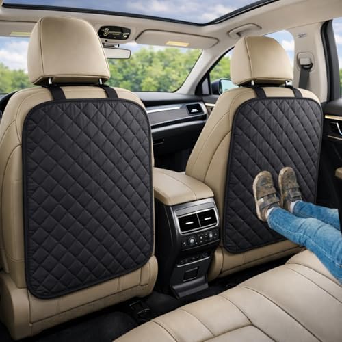 SAVUK 2 Pack Car Back Seat Cover and Organizer Protector from Dirt Scratches by SAVUK