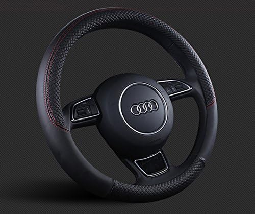 Auto Car Leather Steering Wheel Cover Anti Slip Wrap 15" - Image 4