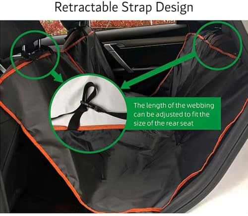 Dog Car Seat Cover for Back Seat, Duty Waterproof & Scratch-Resistant Dog - Image 2