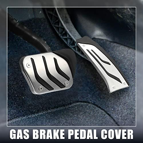 X AUTOHAUX 3Pcs Accelerator Pedal and Brake Pedal Cover Set - Image 2