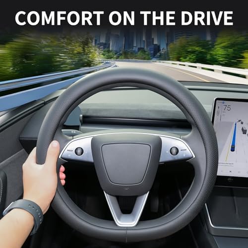 Uxcer Nappa Leather Steering Wheel Cover Compatible - Image 3