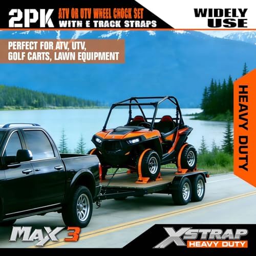 XSTRAP STANDARD Wheel Chock E-Track Tie Down Straps Kit - Image 2