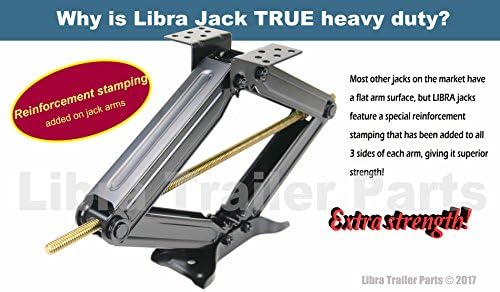 LIBRA 20" 5000lbs RV Trailer Camper Stabilizer Leveling Scissor Jacks Set 2 - Image 2