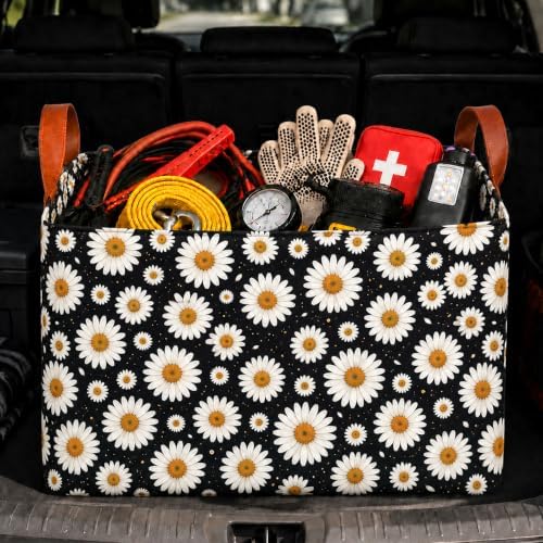 Daisy Car Trunk Organizer 20L Collapsible Auto Storage Basket by YGQZYYQ
