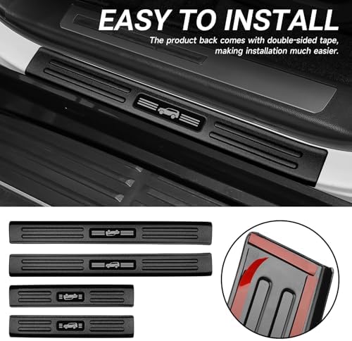 4PCS Door Sill Protector Compatible - Image 5