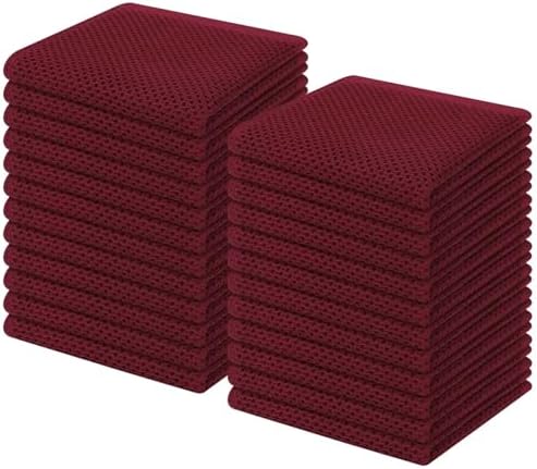Homaxy 100% Cotton Waffle Weave Kitchen Dish Cloths 24-Pack by Homaxy