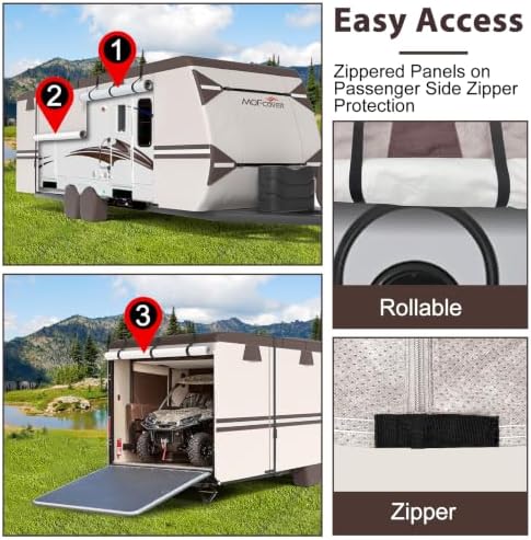 Camper Covers 20-22 ft 9 Layers Travel Trailer Cover - Image 5
