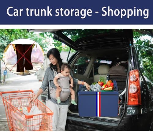Homeve Trunk Organizer for Car, Waterproof Collapsible 3 Compartments Car - Image 6