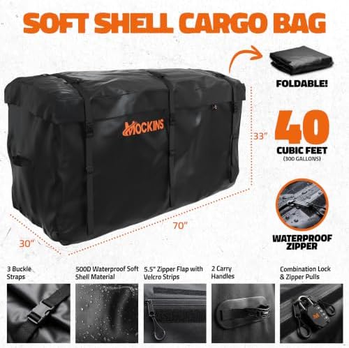 Mockins 70"x30"x6" XXL Folding Cargo Hitch Carrier - Image 4