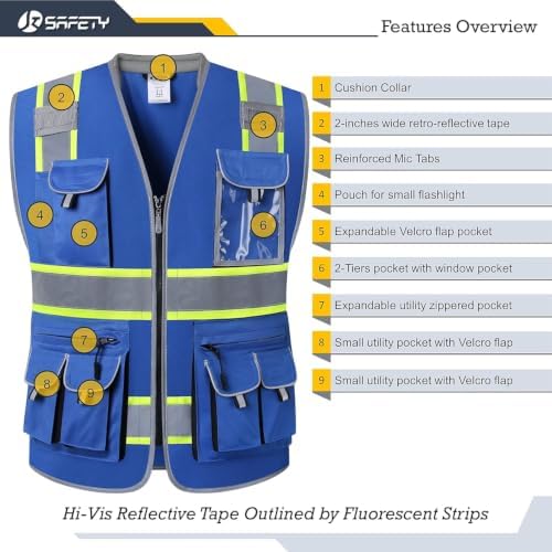 JKSafety Reflective Safety Vest - Image 4