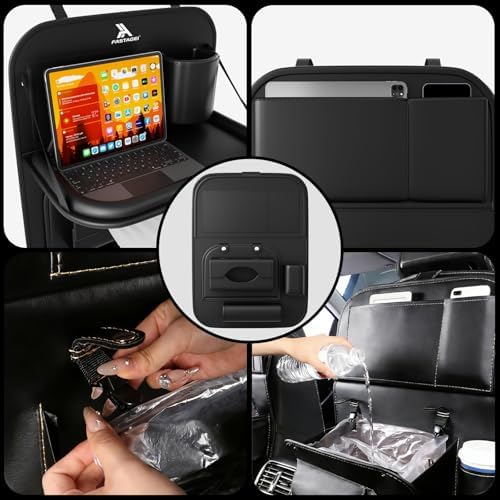 Universal Premium Leather Foldable Car Backseat Organizer - Image 5