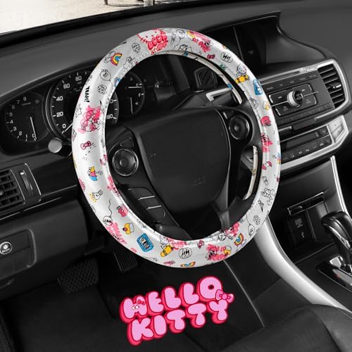 Hello Kitty Steering Wheel Cover, Official Sanrio Car Steering Wheel Cover - Image 7