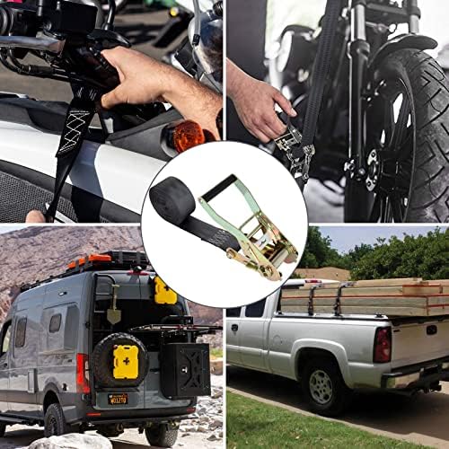 LISHIEN 4 Pack 2 Inch Endless Ratchet Strap Heavy Duty 20ft Tie Down Straps - Image 7