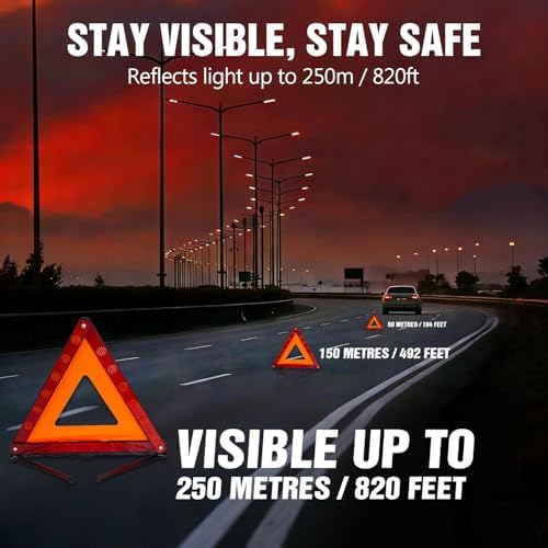XOOL Emergency Warning Triangle Kit – Roadside Safety Kit - Image 4