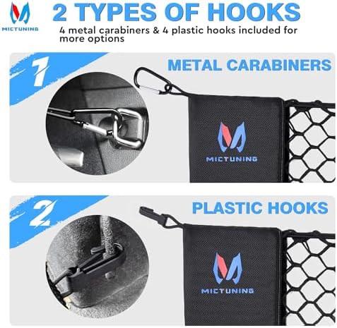 MICTUNING Truck Bed Cargo Net Highly Elastic Cargo Net - Image 3