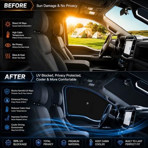 Front Windshield ＆ Side Window Sun Shade - Image 2