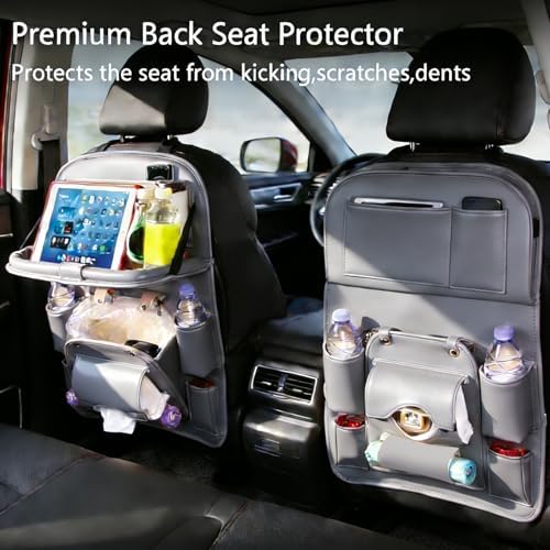 Car Seat Organizer, Storage Bag and Tray Rack, Trash Storage - Image 2