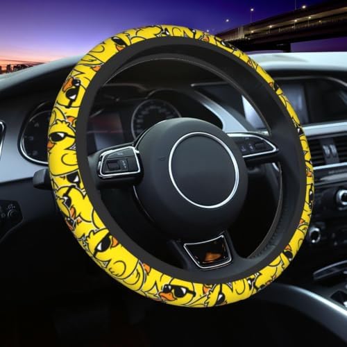 Duck Print Steering Wheel Cover Neoprene Car Steering Wheel Protector Covers by KUOAICY