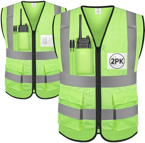 TICONN High Visibility Reflective Safety Vest by TICONN