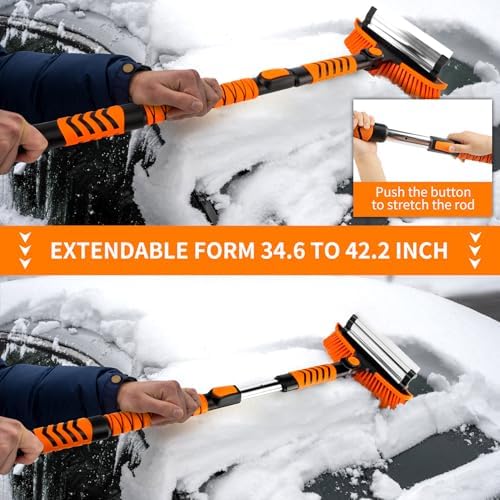 METOWARE 44'' Snow Brush and Ice Scrapers - Image 6