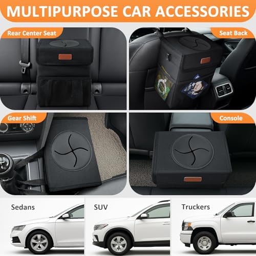 Vankor Car Trash Can with Lid Leak Proof Car Accessories - Image 4