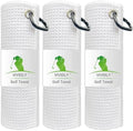 3 Pack 16"x16" Waffle Microfiber Golf Towels by VIVIDLY