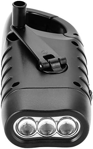 Simpeak 2-Pack Hand Crank Solar Powered LED Flashlight, Emergency Survival - Image 6
