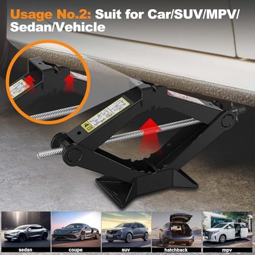 Scissor Car Jack Kit for Tesla & SUV – 2.5 Ton - Image 5
