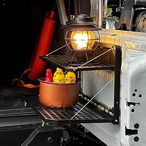 MAIKER Tailgate Table Folding 2-Tier Rear Camping Cargo Storage Shelf - Image 5