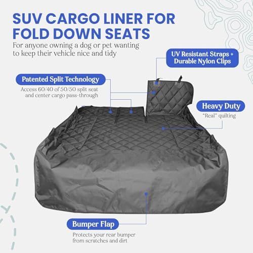 4Knines SUV Cargo Liner for Dogs, Fold Down Seats - Image 2