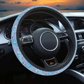 Blue Bohemian Pattern Steering Wheel Cover, Cute Print Steering Wheel Cover by Unknown