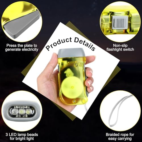 Treela 36 Hand Crank Flashlights - Image 4