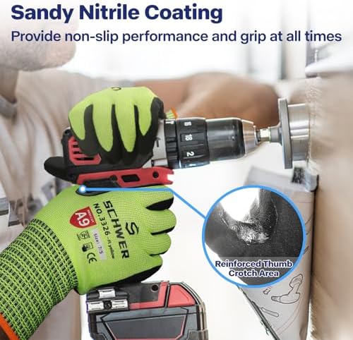 Schwer ProGuard High Level Cut Resistant Work Gloves 3326 - Image 3