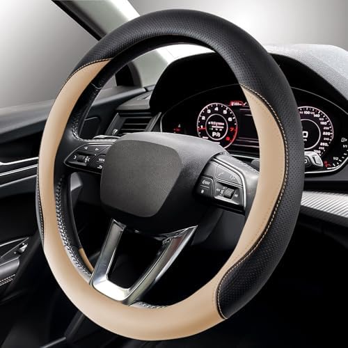 Car Steering Wheel Cover, Non-Slip Leather Protector - Image 6