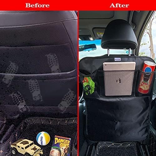 Meolsaek Kick Mats Back Seat Protector, Waterproof Oxford Seat Back Protector - Image 4