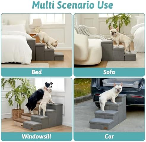COZY KISS Dog Stairs with Storage - Image 6