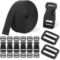 1-Inch Buckle and Strap Kit, 6-Yard Polyester Webbing, 6 Buckles by Unknown