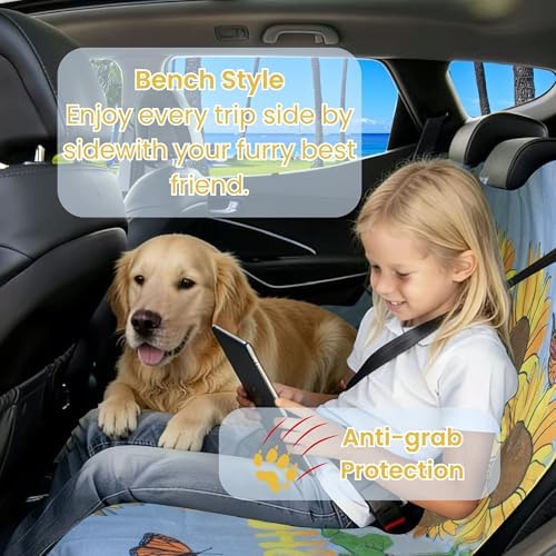 Waterproof Back Seat Cover for Dogs and Kids, Car Seat Protector Under Baby Car - Image 2