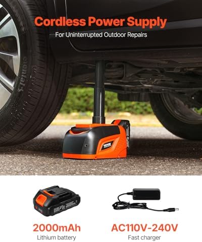 VEVOR Electric Car Jack Wireless 5 Tons, Cordless Remote Control Hydraulic - Image 2