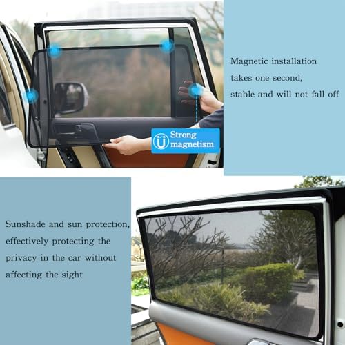 Car Magnetic Sun Protection Curtain 5PCS Fit - Image 4